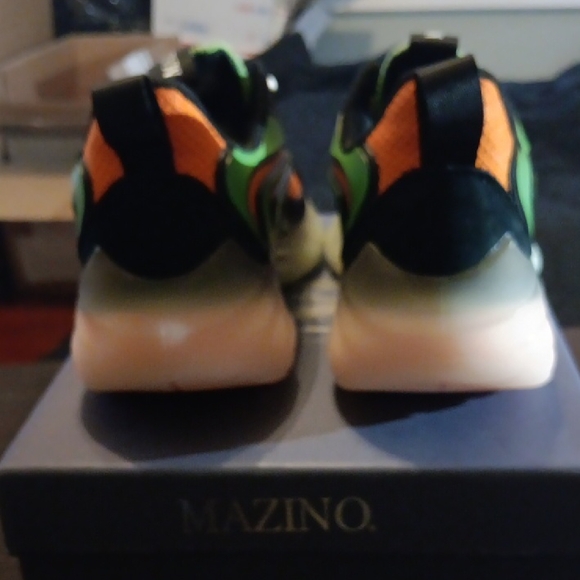 Mazino Krypton-070 Black/Orange/Green Sneakers Mens 8 Womens 9.5 DS OG ALL - Picture 4 of 9